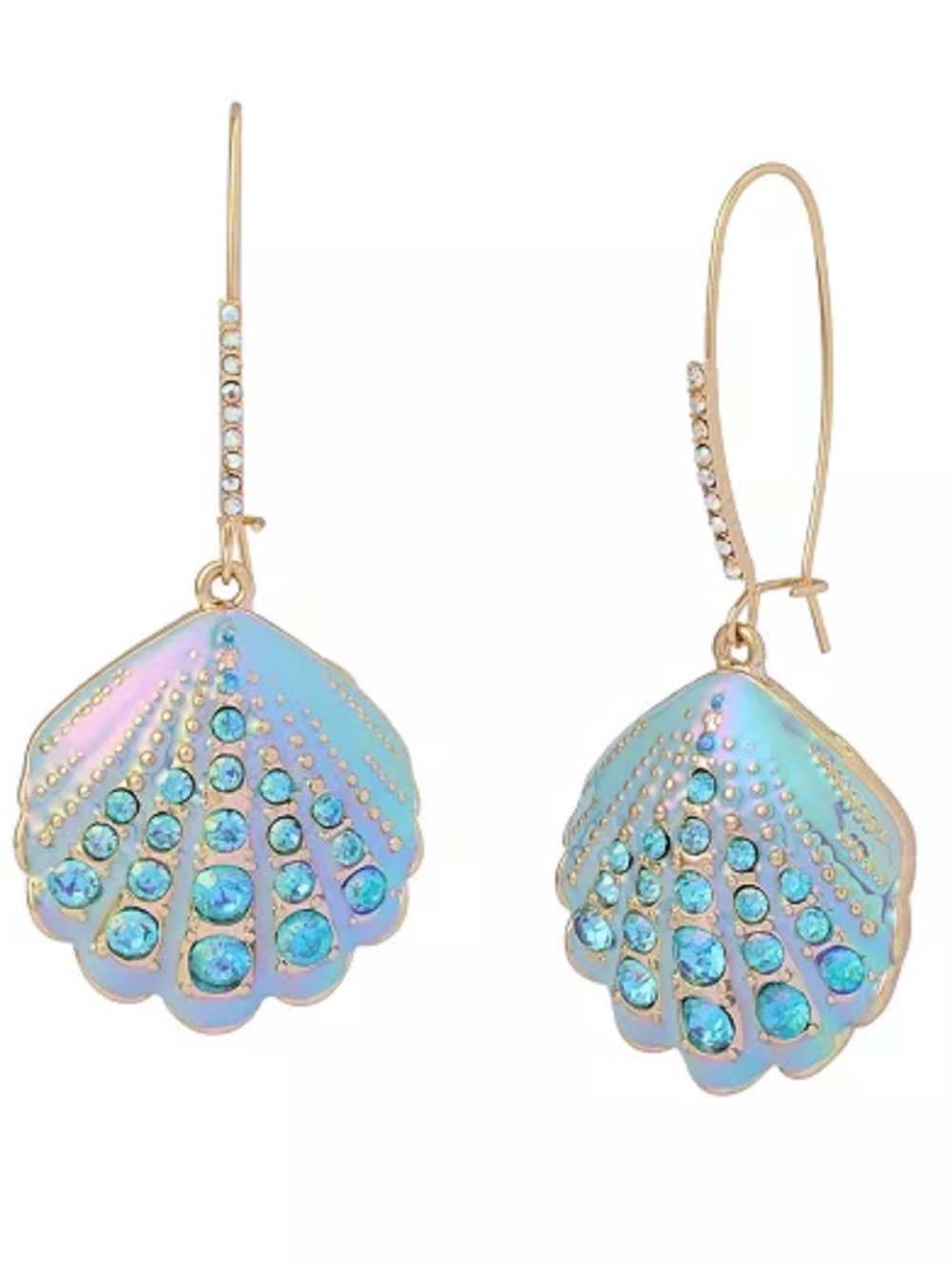 Betsey Johnson Shell Drop Earrings